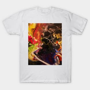 Light vs Darkness Acrylic Abstract Art T-Shirt